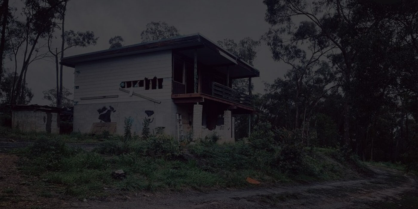 The abandoned and rundown haunted house of Healesville, on Juliet Avenue.